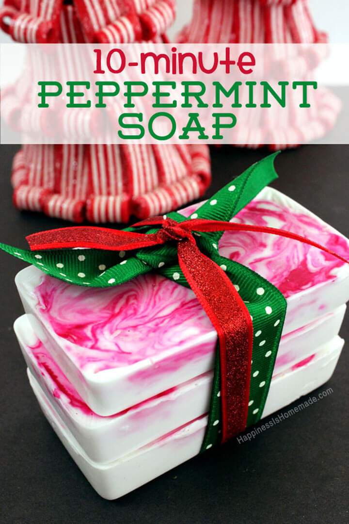 Christmas Gift Idea DIY
 10 Minute DIY Holiday Gift Idea Peppermint Soap