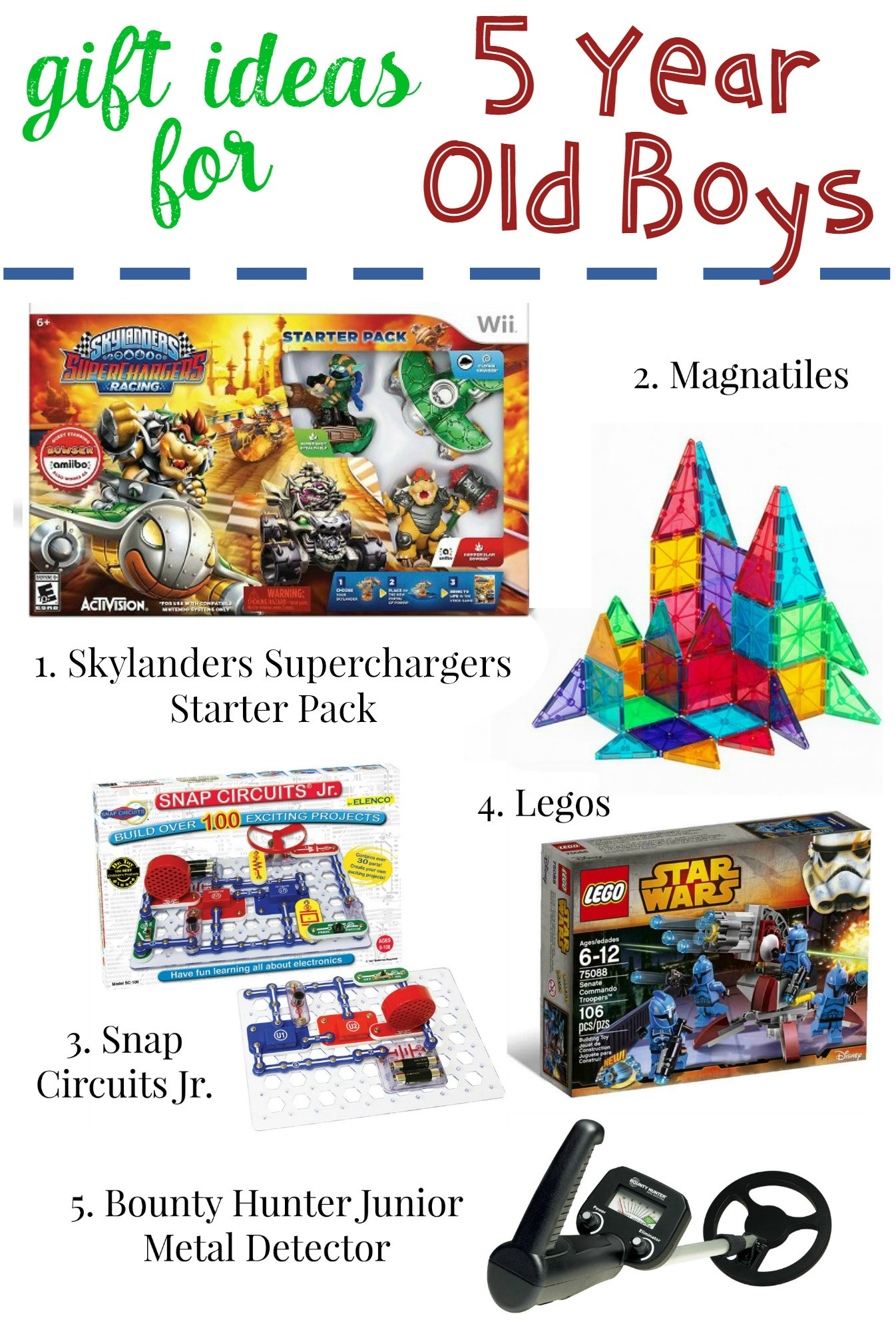 Christmas Gift Ideas For 1 Year Old Boys
 Gifts for 5 Year Old Boys