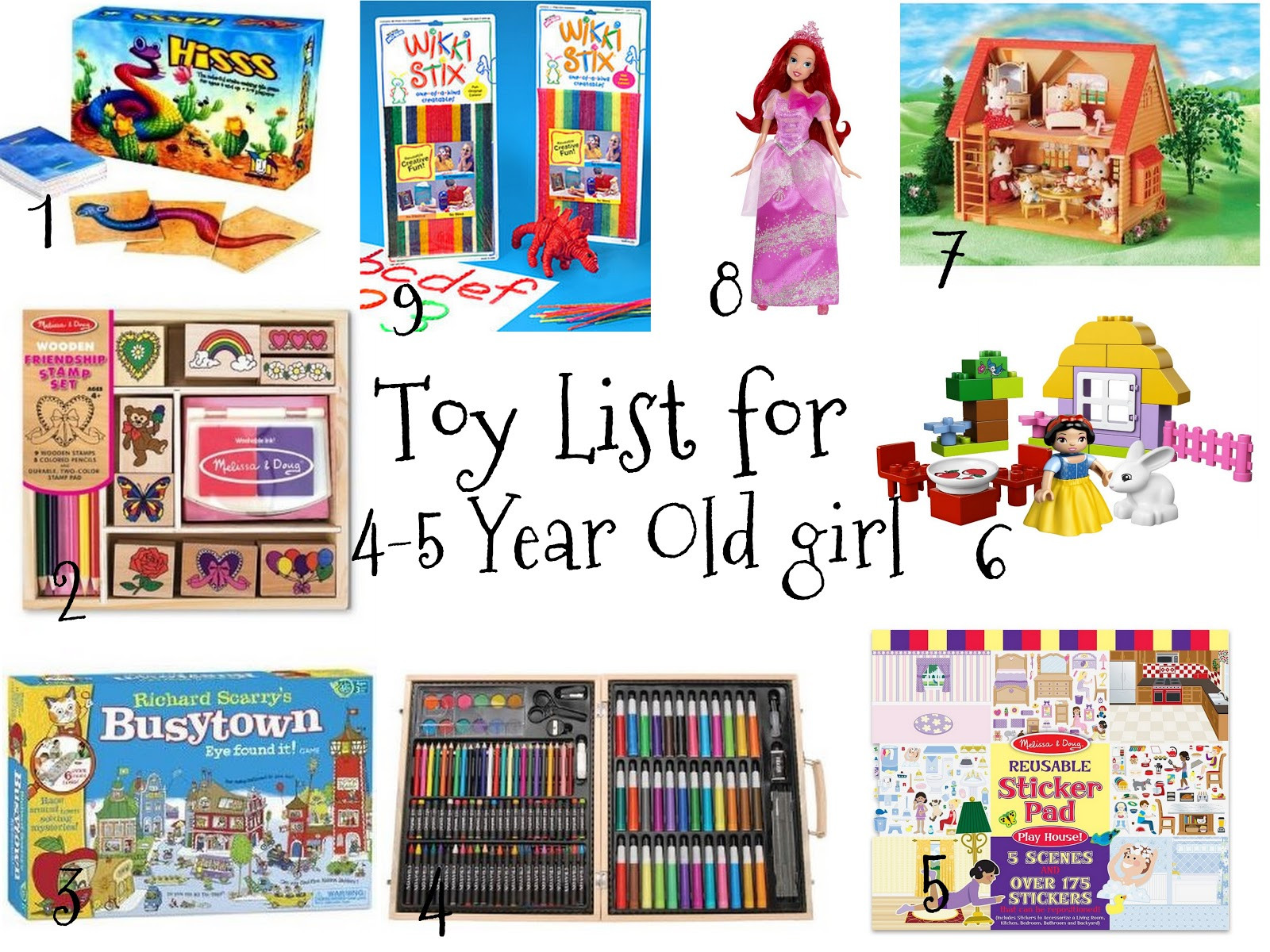 Christmas Gift Ideas For 4 Year Old Girl
 Favorites and Things Christmas Toy List for 4 5 Year Old