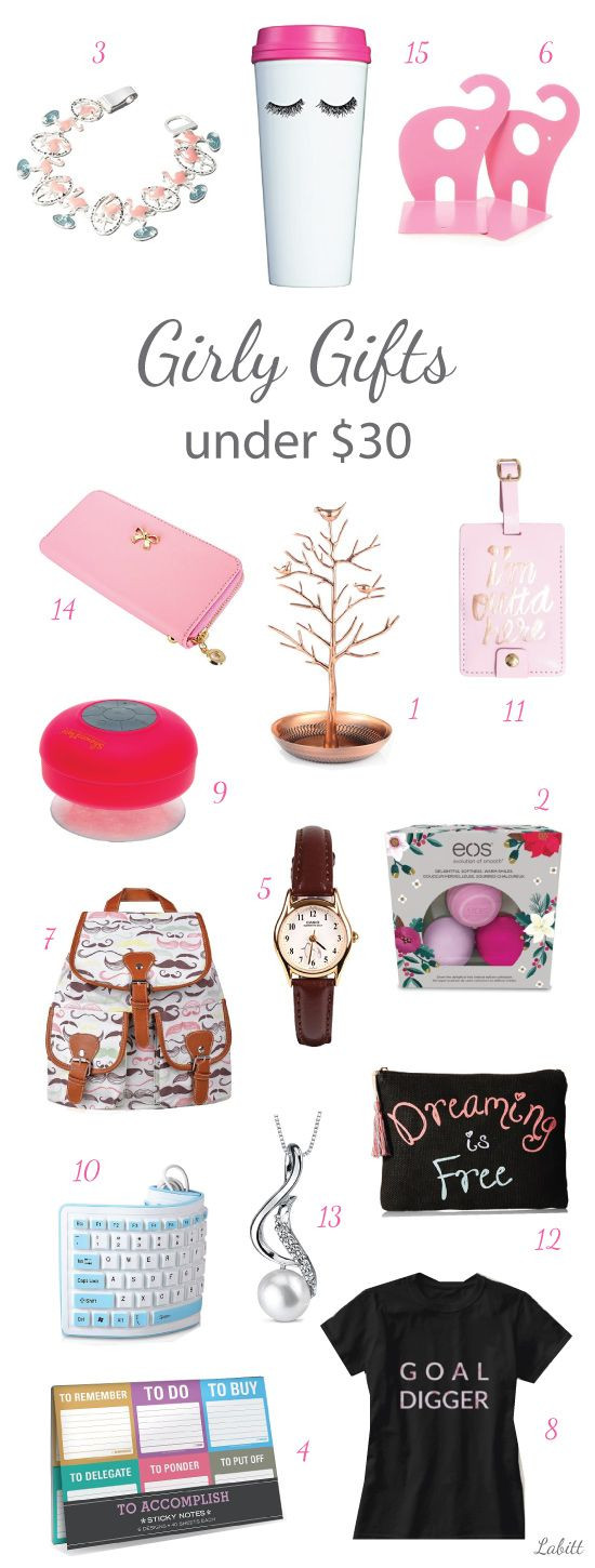 Christmas Gift Ideas For College Girl
 Girly Gifts For Women Under $30