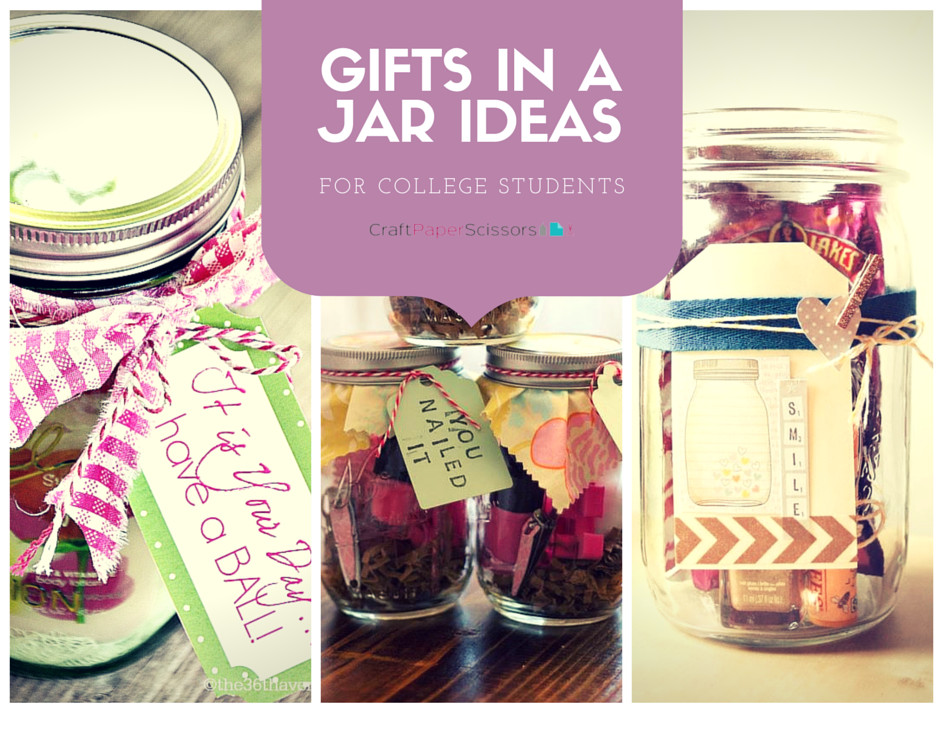Christmas Gift Ideas For College Students
 Gifts in a Jar Ideas for College Students Craft Paper