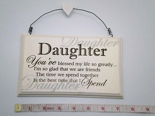 Christmas Gift Ideas For Daughter
 Blessed Daughter Wall Plaque Birthday Gift Ideas for Her