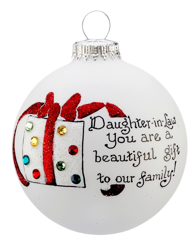 Christmas Gift Ideas For Daughters In Law
 Beautiful Gift Daughter in Law Personalized Ornament