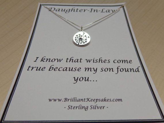 Christmas Gift Ideas For Daughters In Law
 Daughter In Law Gift Idea Wishes e True by