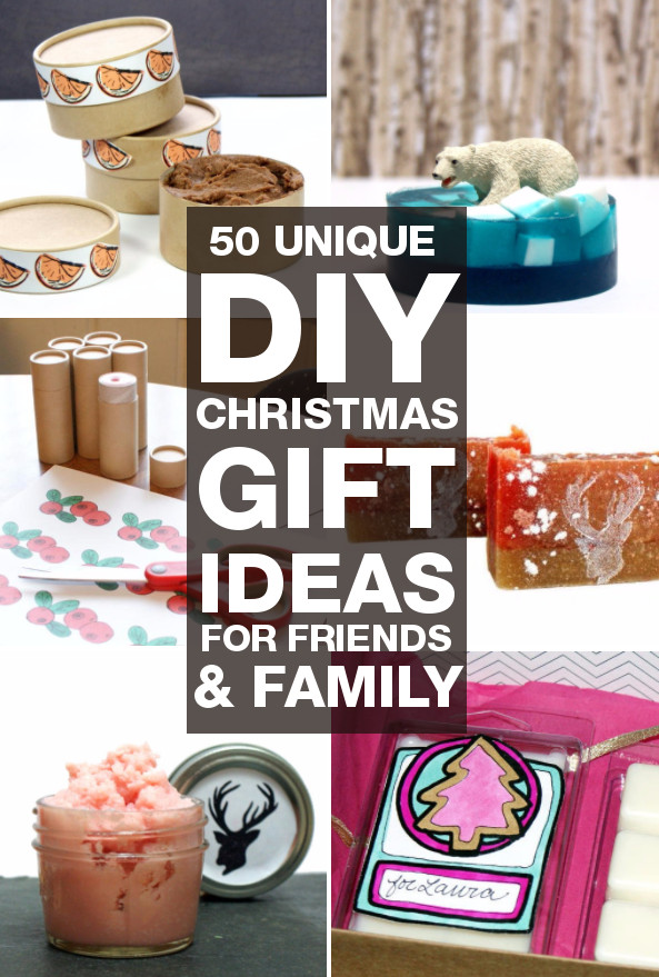 Christmas Gift Ideas For Family
 DIY Christmas Gifts 50 Unique DIY Christmas Gifts You Can