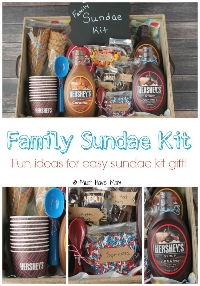 Christmas Gift Ideas For Family
 DIY Family Sundae Kit Gift Idea