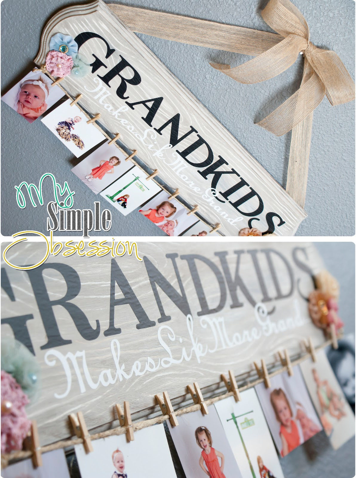 Christmas Gift Ideas For Grandparents
 My Simple Obsession Family Spotlight Display Tutorial