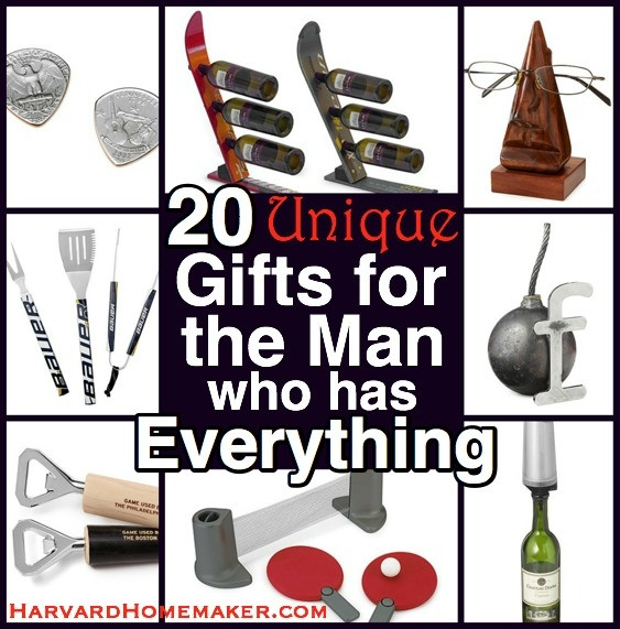 Christmas Gift Ideas For Husband Who Has Everything
 20 Unique Gifts for the Man Who Has Everything