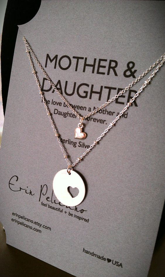 Christmas Gift Ideas For Moms From Daughters
 Mother Daughter necklace Set Christmas for Mom Mother of