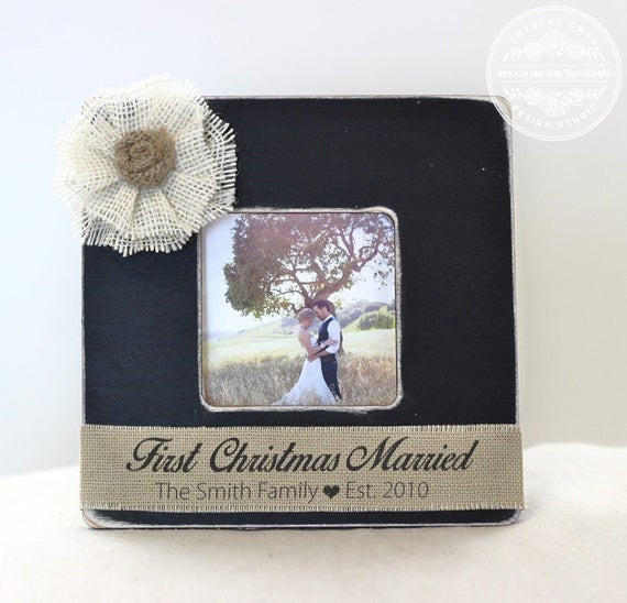 Christmas Gift Ideas For Newlyweds
 First Christmas Married Newlywed GIFT Wedding Personalized