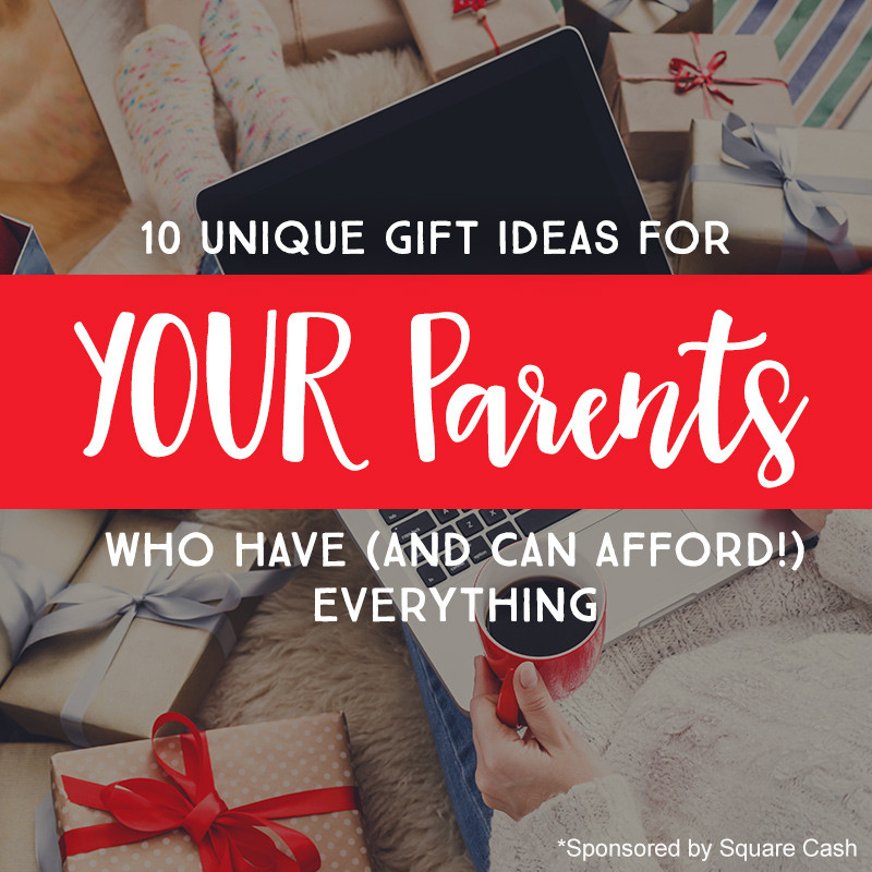 Christmas Gift Ideas For Parents
 10 Unique Gift Ideas for YOUR Parents Who Have And Can