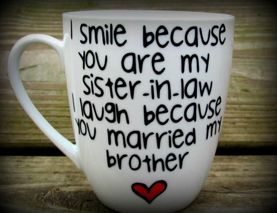 Christmas Gift Ideas For Sister In Law
 Sister in law Sister in law t sister in law mug sister