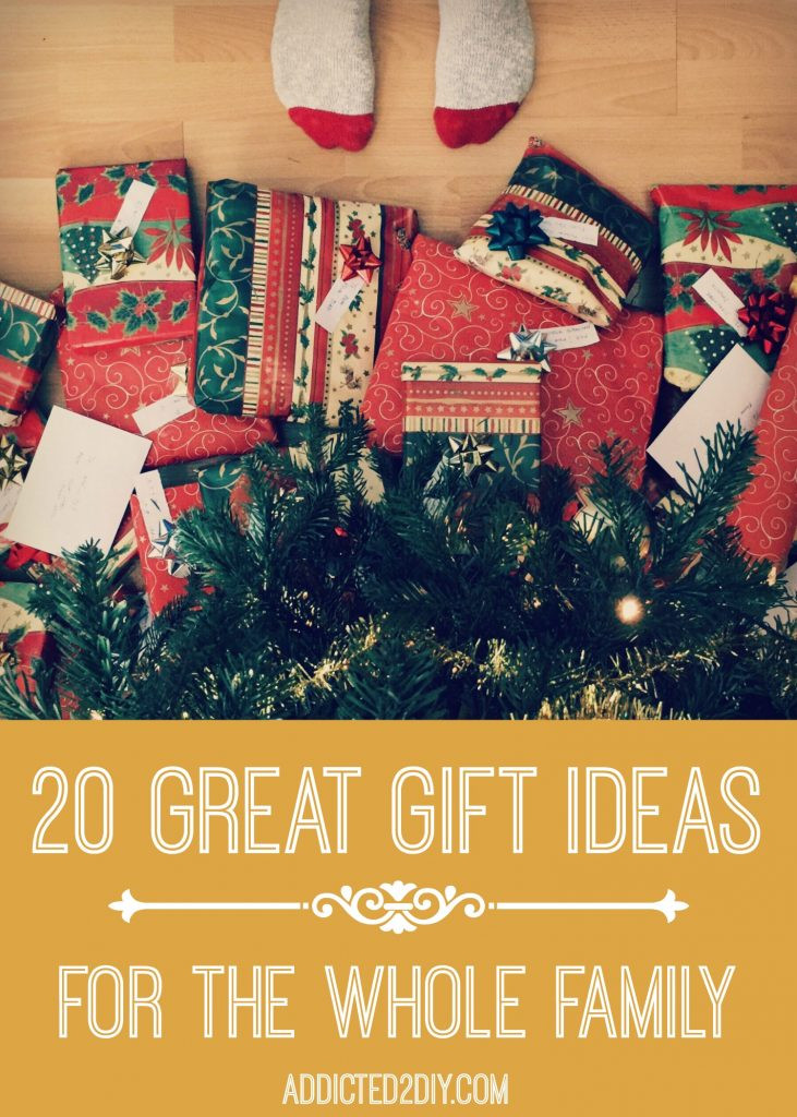 Christmas Gift Ideas For The Whole Family
 20 Great Gift Ideas for the Whole Family Addicted 2 DIY