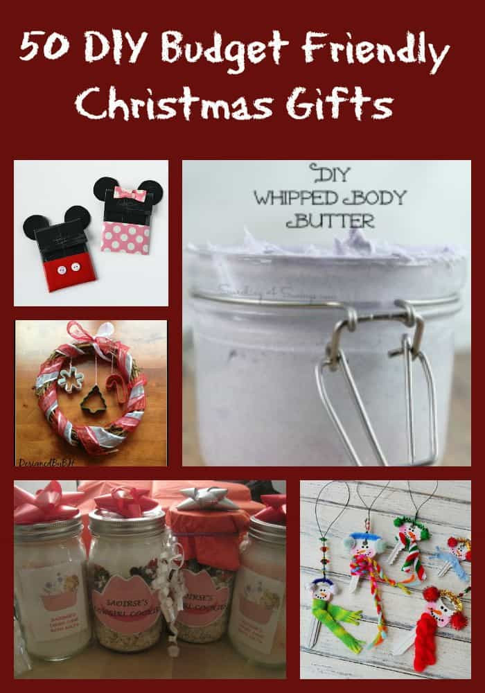 Christmas Gift Ideas On A Budget
 50 Bud Friendly DIY Homemade Gifts