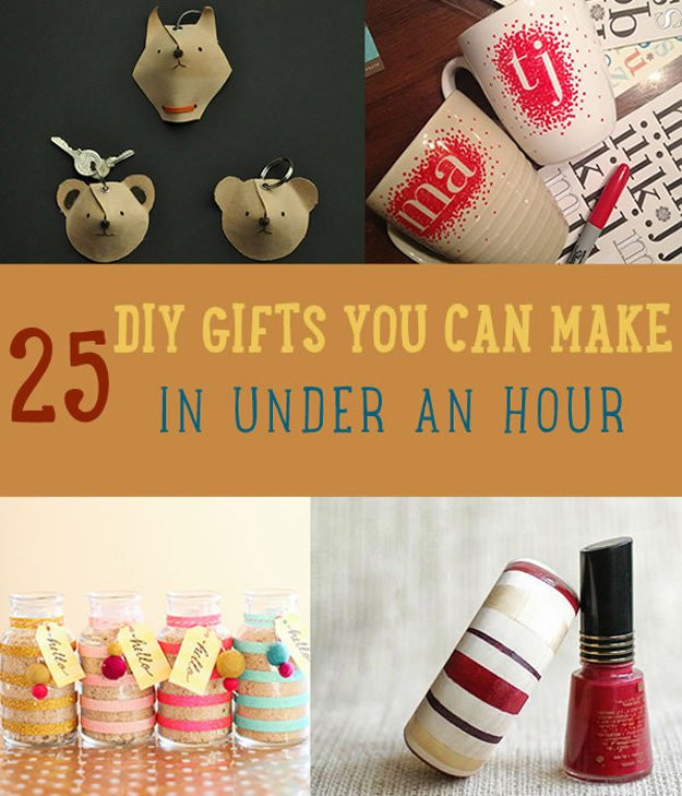 Christmas Gift Ideas To Make
 25 DIY Gifts You Can Make in Under an Hour DIY Ready