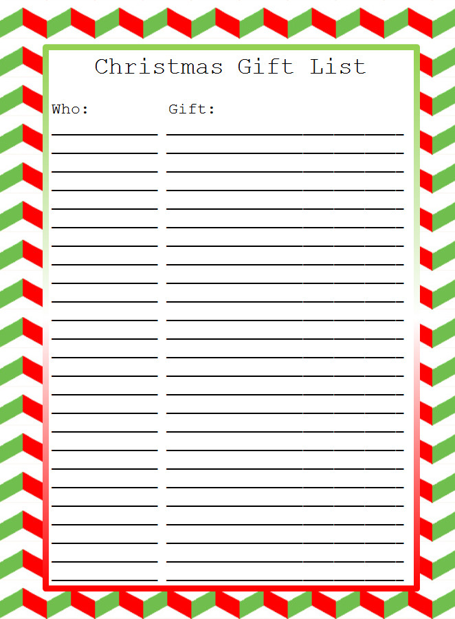 Christmas Gift List Templates
 Christmas List Quotes QuotesGram