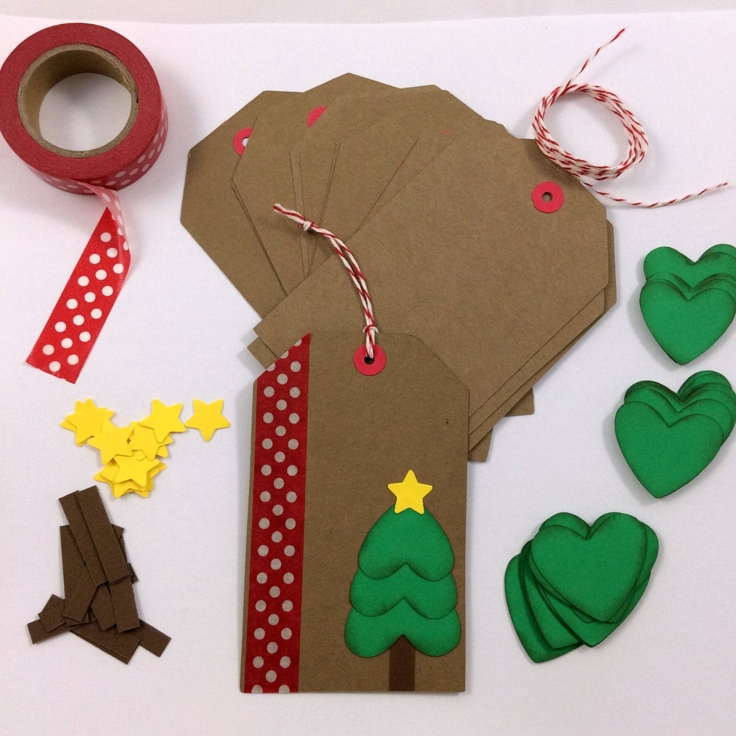 Christmas Gift Tags DIY
 DIY Holiday Christmas Gift Tag Kit Makes 12 by Bump Knowledge