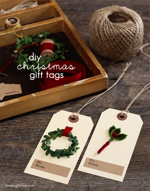 Christmas Gift Tags DIY
 DIY Christmas Gift Tags Live Laugh Rowe