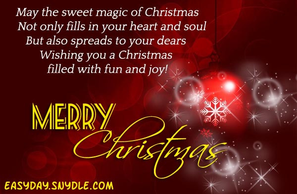 Christmas Greeting Quotes
 Top Merry Christmas Wishes and Messages Easyday