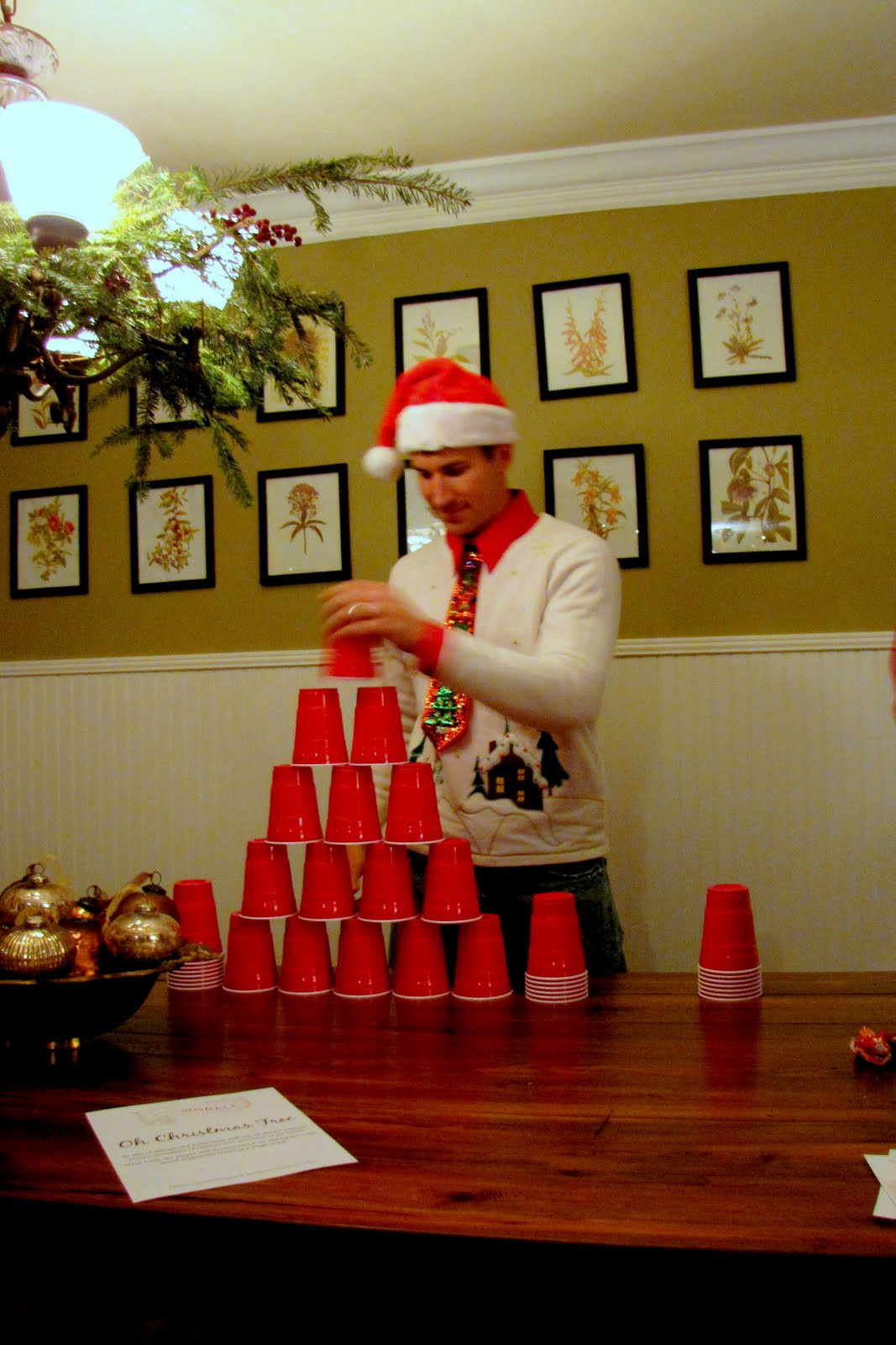 Christmas Holiday Party Ideas
 Minute To Win It Christmas Party Part 1