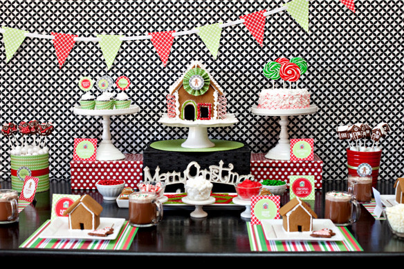 Christmas House Party Ideas
 HGTV Gingerbread House Party Free Printable Collection