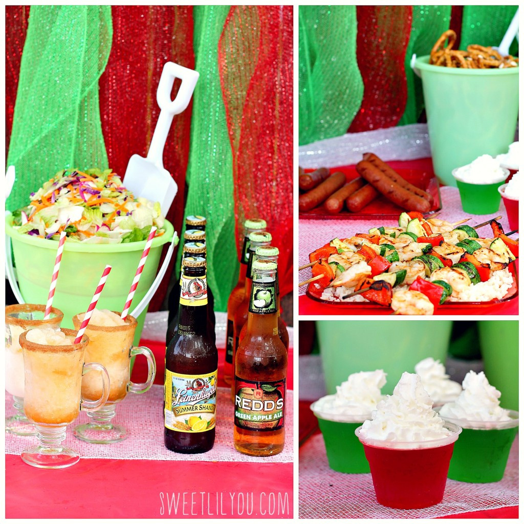 Christmas In July Party Ideas
 Shrimp with Shandy Marinade & Apple Ale Slushies
