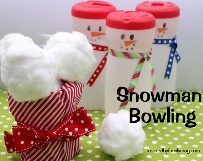 Christmas Indoor Games
 Christmas Activity for Kids Snowman Bowling Great