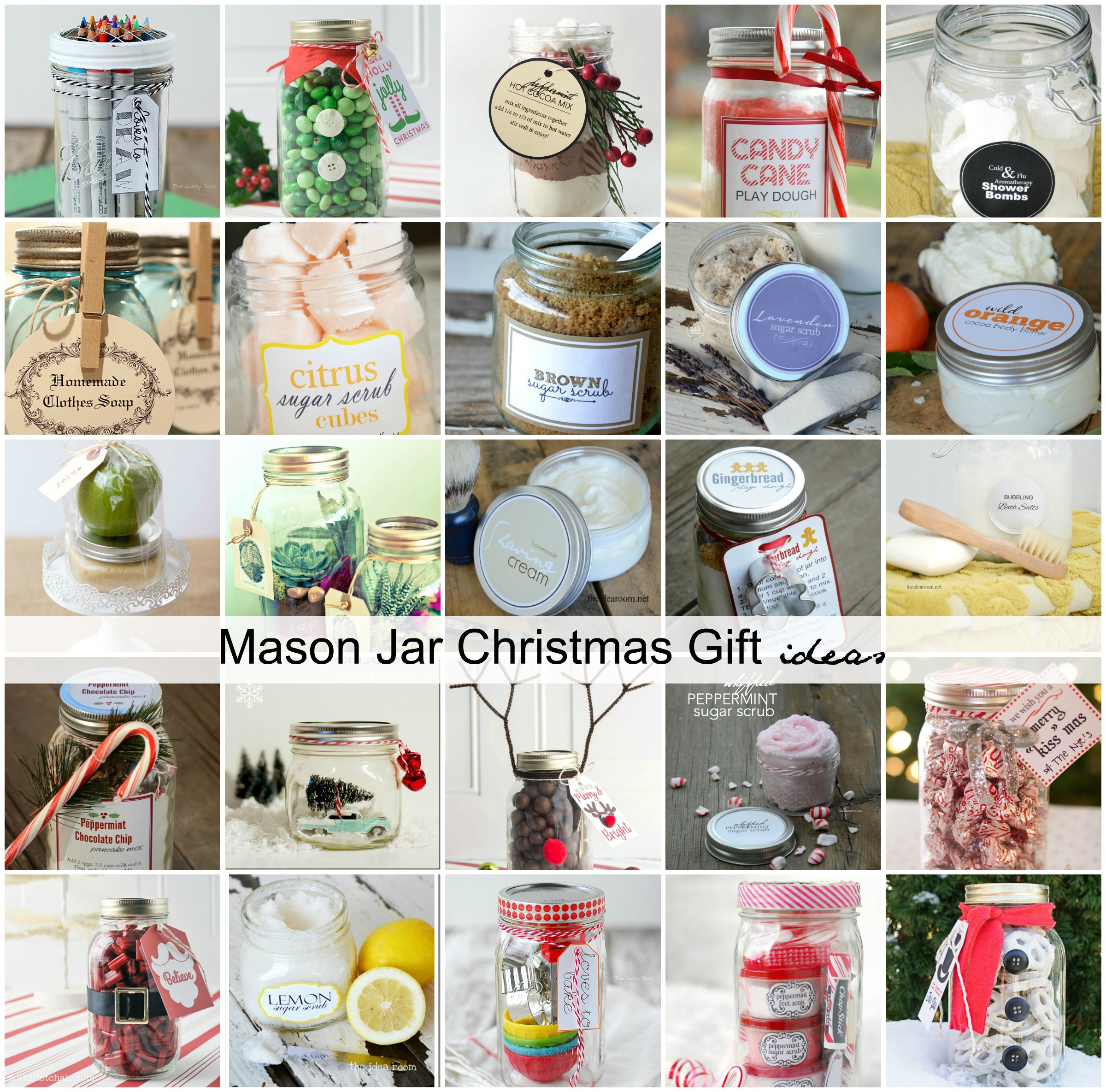 Christmas Jar Gift Ideas
 Mason Jar Christmas Gift Ideas The Idea Room