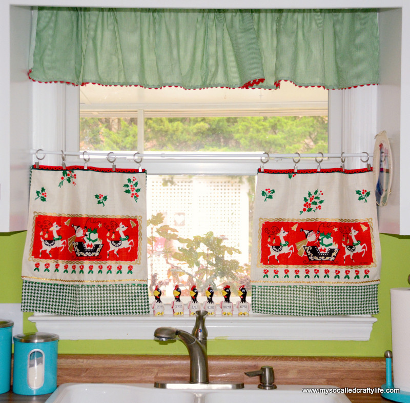 Christmas Kitchen Curtains
 diy christmas curtains