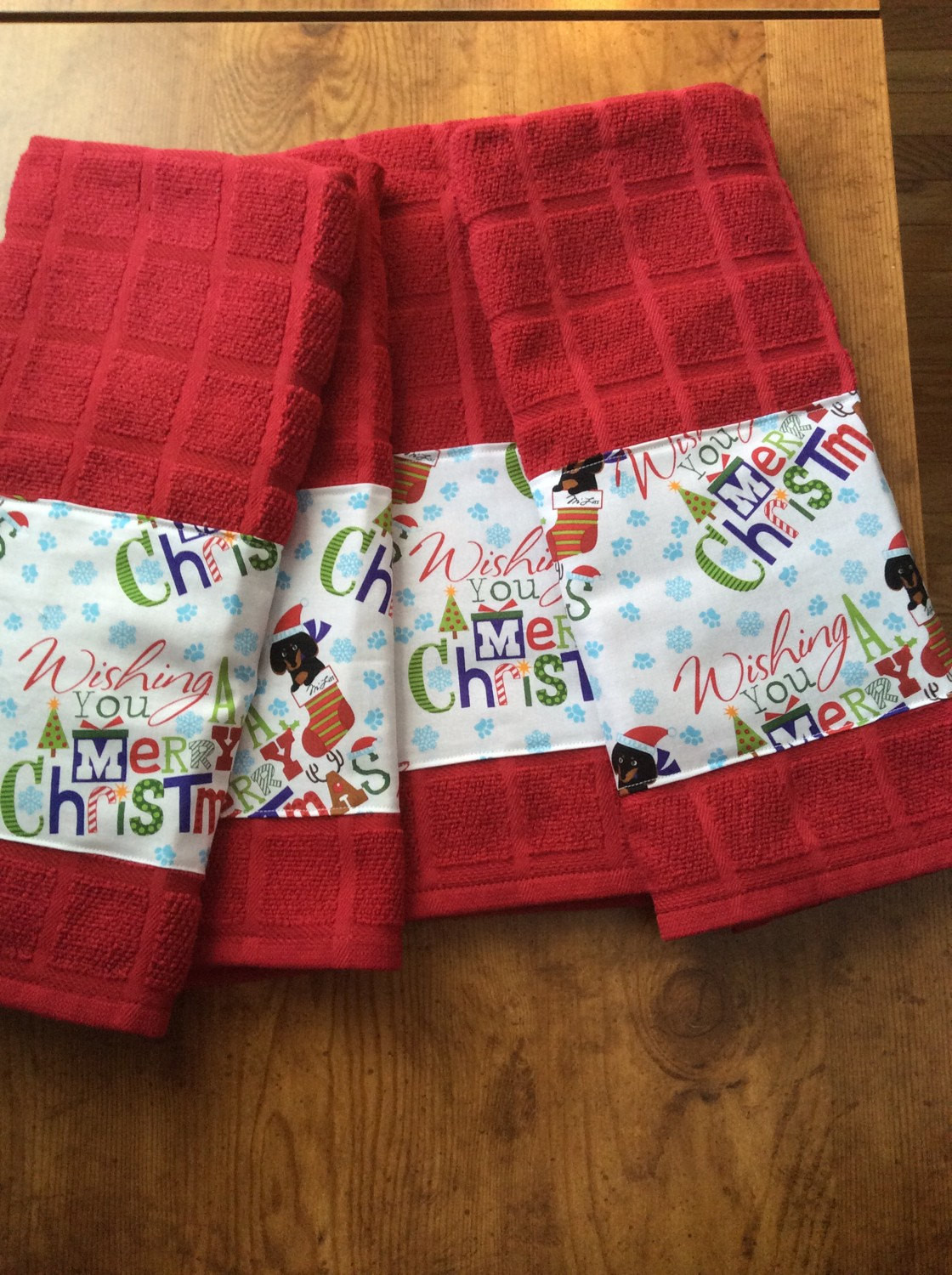 Christmas Kitchen Towels
 Dachshunds and Christmas themed kitchen towels