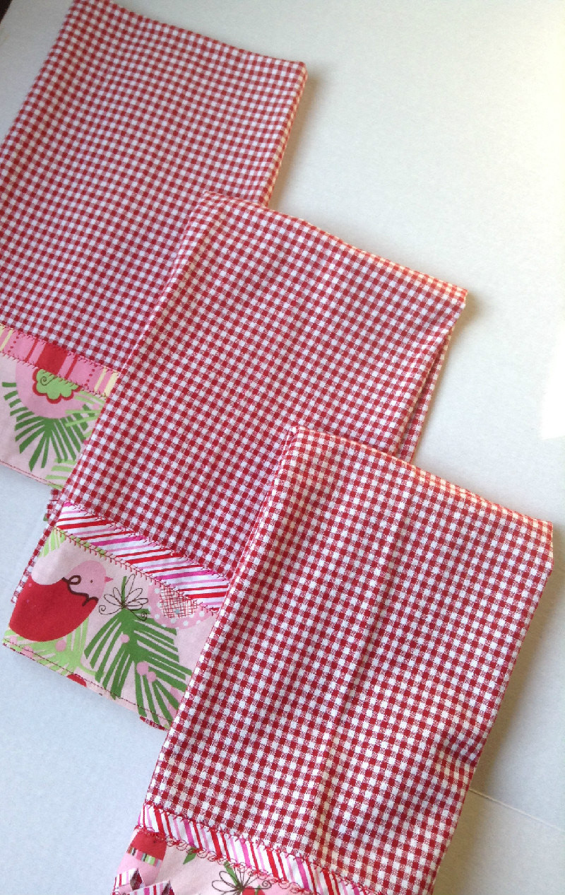 Christmas Kitchen Towels
 Set of Three Holiday Christmas Kitchen Towels Handmade