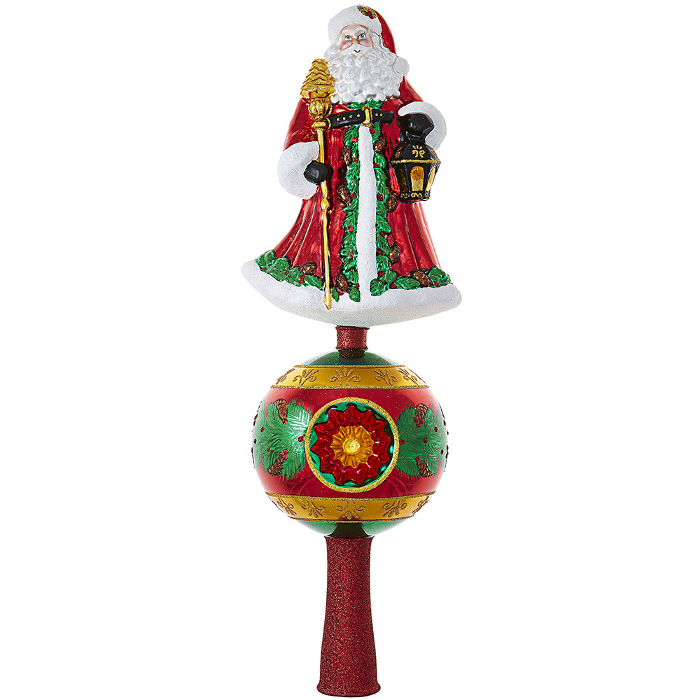 Christmas Lamp Finials
 Father Christmas Finial by Christopher Radko