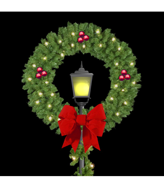 Christmas Lamp Post Covers
 Lamp Post Wreath