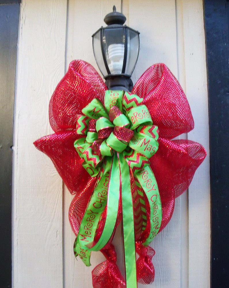Christmas Lamp Post Decoration
 XL Christmas Decoration For Lamp Posts Outdoor by LuxeWreaths