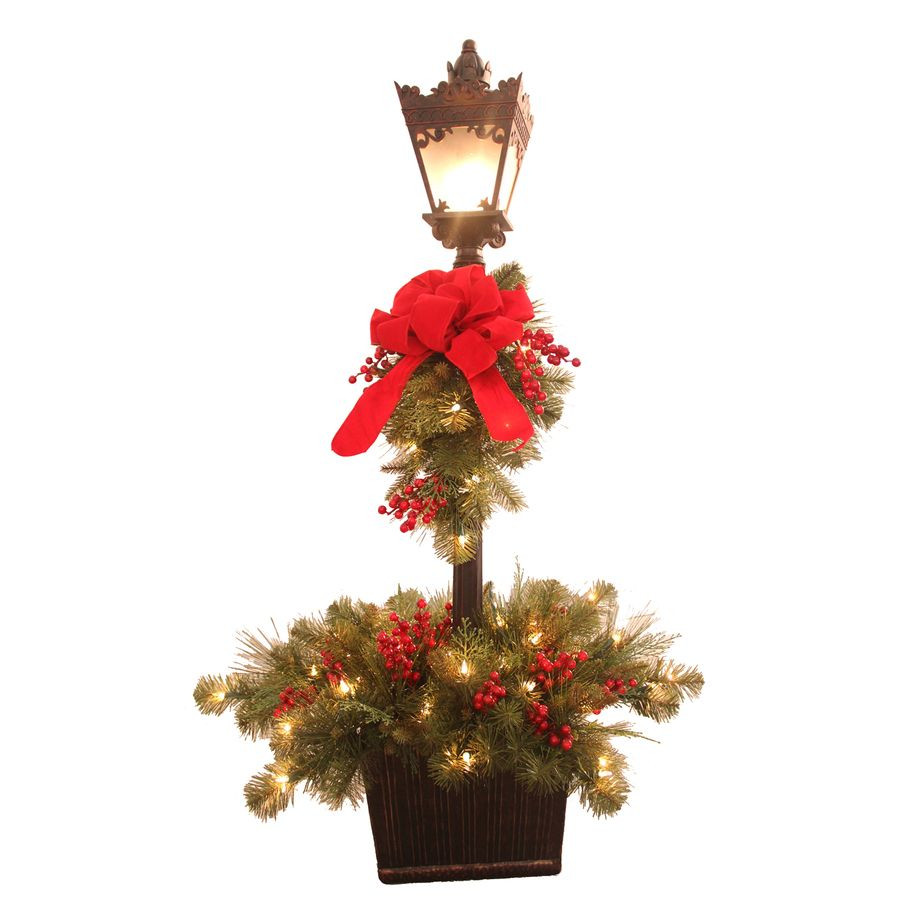 Christmas Lamp Post Decoration
 Shop GE 48 in Lighted Lamp Post Indoor Christmas