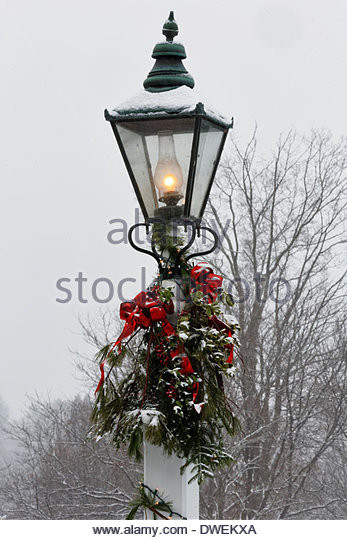 Christmas Lamp Post With Snow
 Christmas Lamp Post Snow Stock s & Christmas Lamp