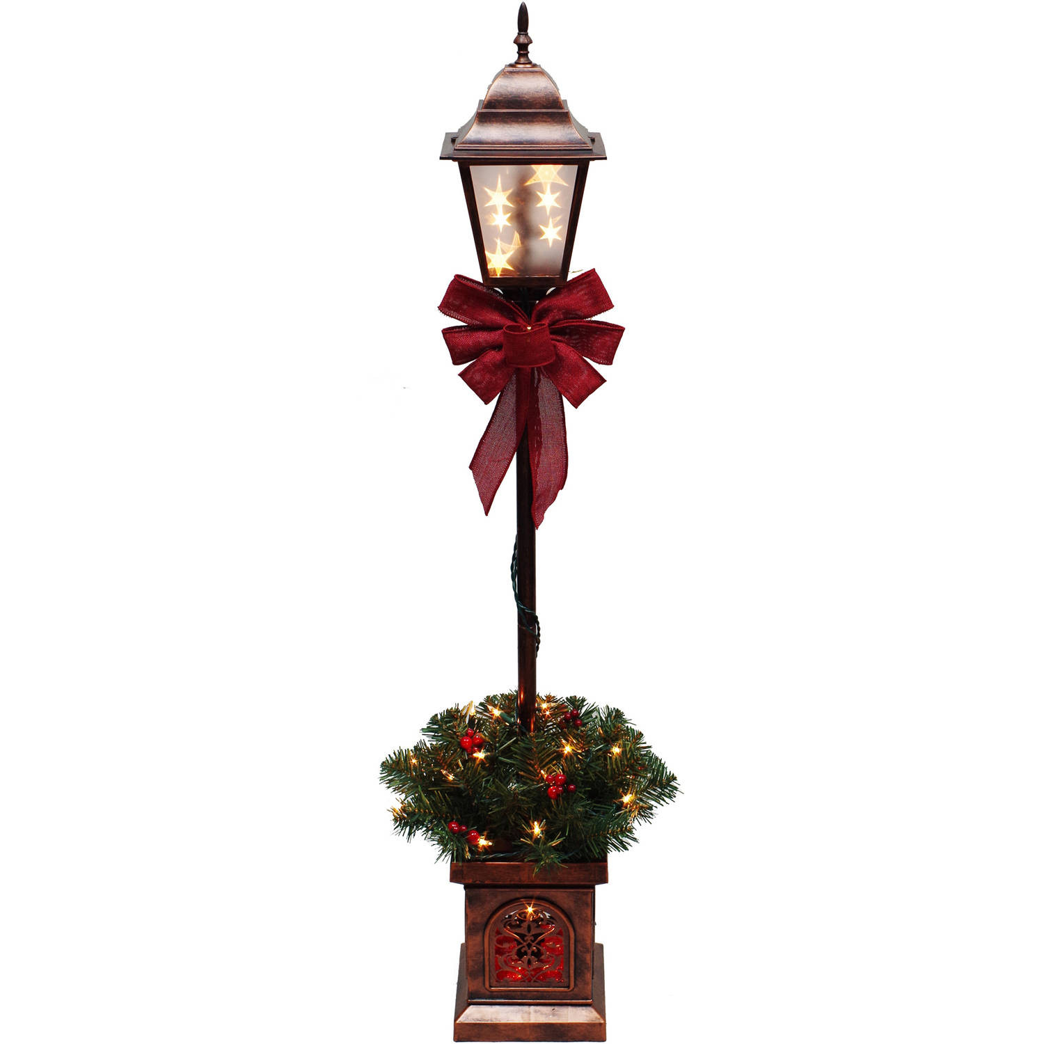 Christmas Lamp Posts
 Holiday Time Pre Lit 9 Brinkley Christmas Tree Green