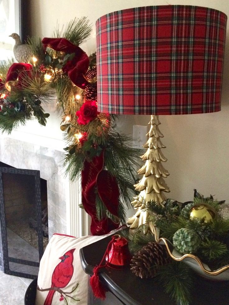 Christmas Lamp Shades
 17 Best ideas about Plaid Christmas on Pinterest
