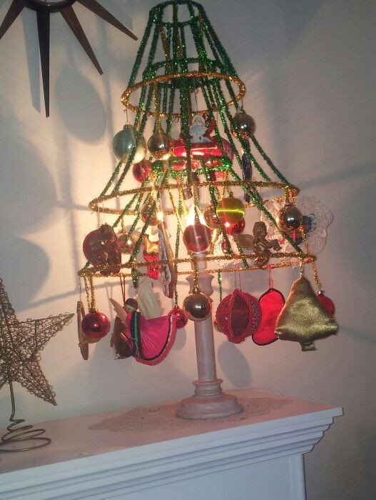Christmas Lamp Shades
 My first lamp shade Christmas tree