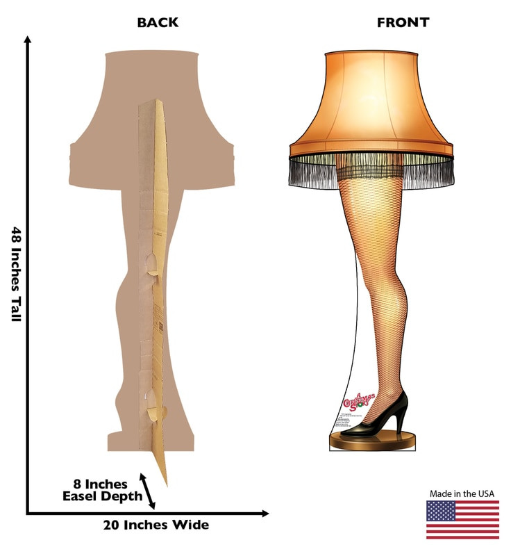 Christmas Leg Lamp Full Size
 Life size Leg Lamp A Christmas Story Cardboard Standup