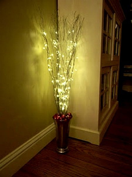 Christmas Light Decorations Indoor
 356 best images about trees twigs & branches on Pinterest