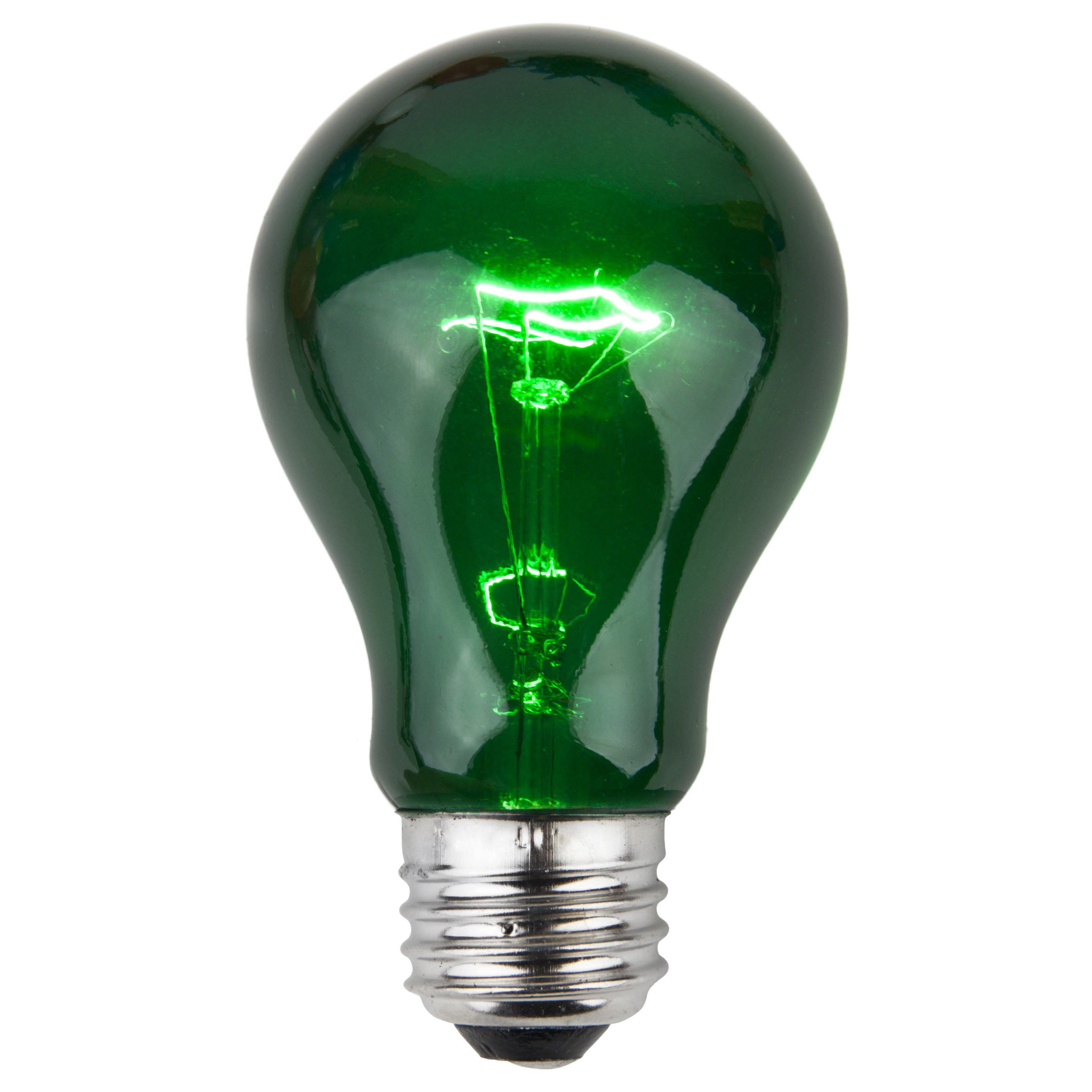 Christmas Light Lamp
 E26 Party and Sign Bulbs A19 Transparent Green 25 Watt