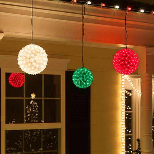 Christmas Light Spheres Outdoor
 142 best images about Outdoor Christmas Decorations on