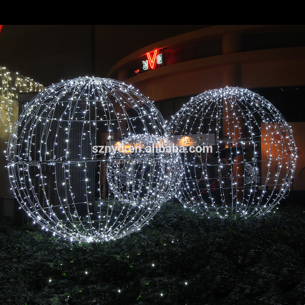 Christmas Light Spheres Outdoor
 Top Sale Light Up Outdoor Christmas Balls For Party