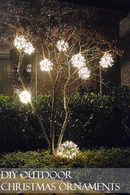 Christmas Light Spheres Outdoor
 DIY Outdoor Christmas Ornaments