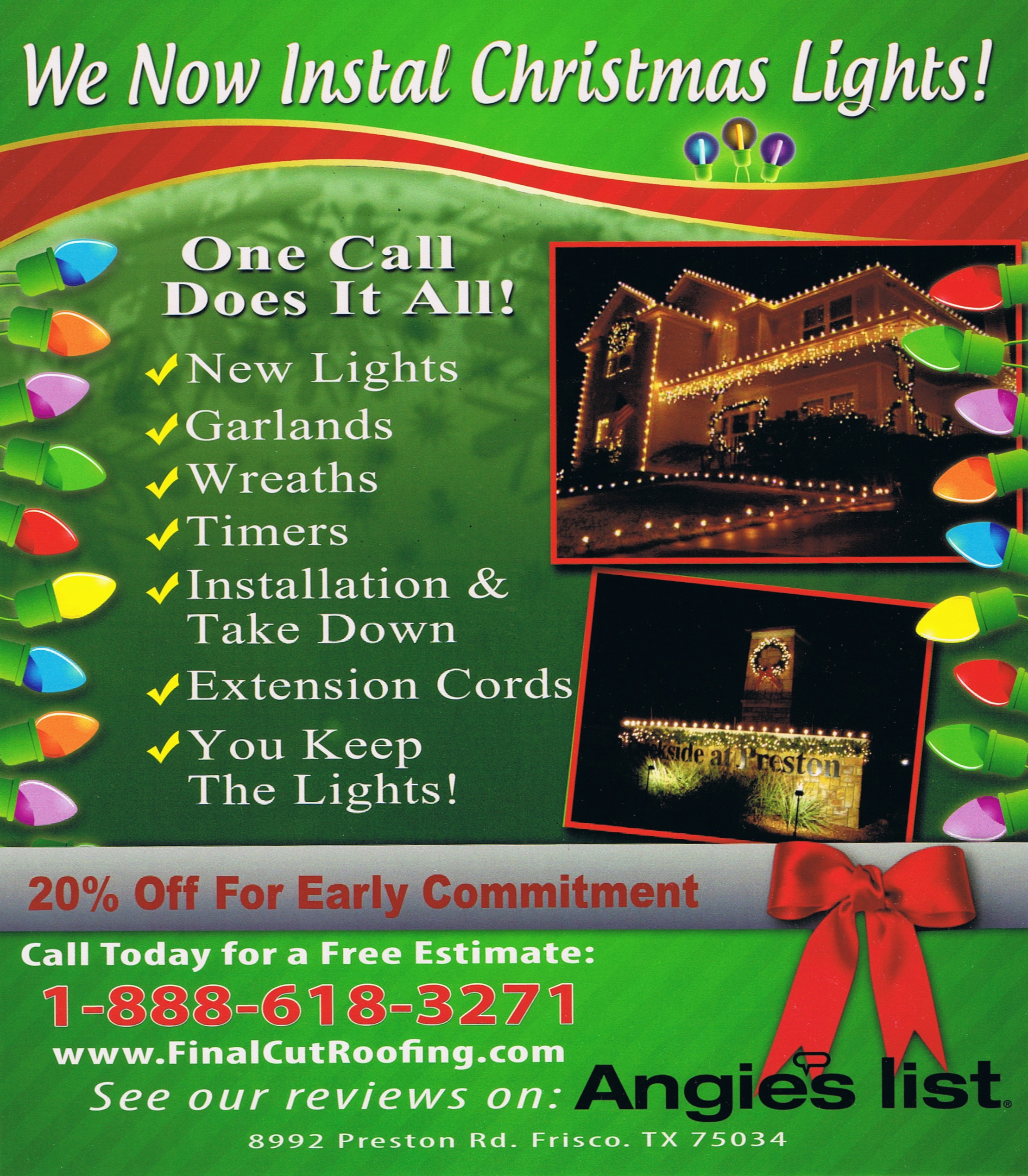Christmas Lighting Installer
 Christmas Lights Installation In Frisco Texas Final Cut