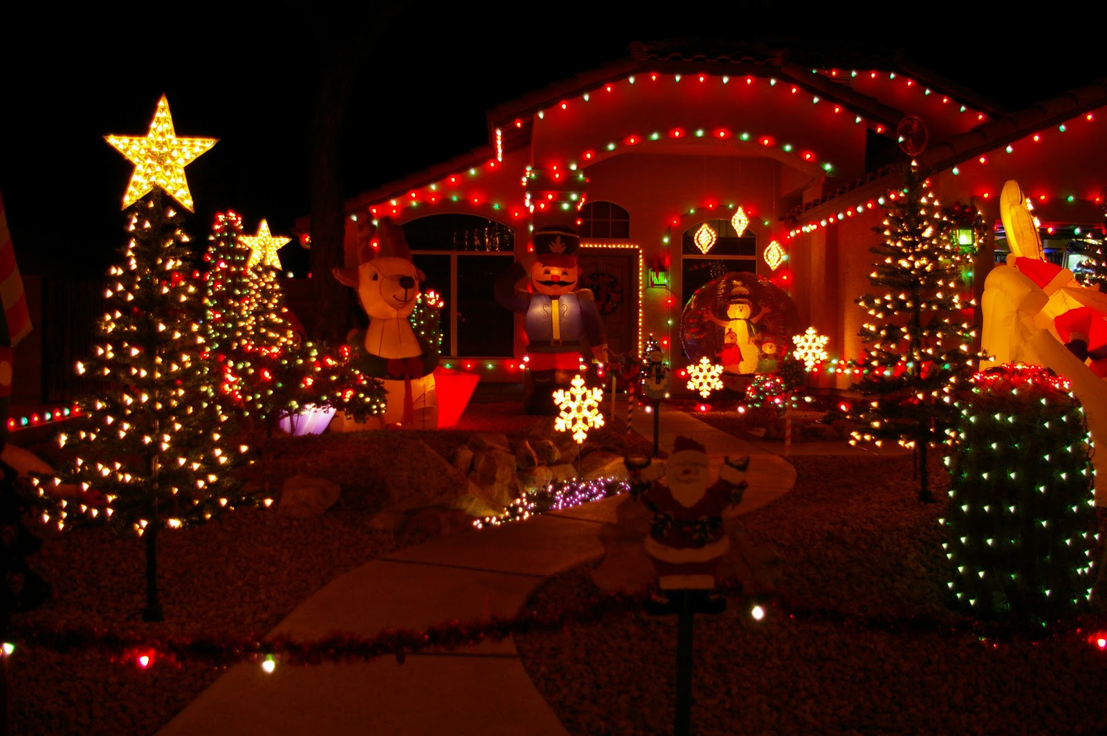 Christmas Lighting Videos
 Christmas Lights House Wallpaper
