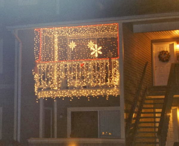 Christmas Lights For Balcony
 Balconies Christmas