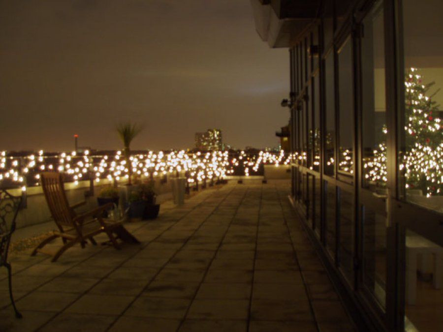 Christmas Lights For Balcony
 Gorgeous Lit Balcony With Christmas Lights