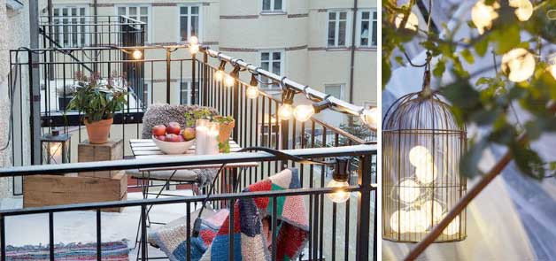 Christmas Lights For Balcony
 Small Balconies 9 Decorating Ideas For The Small Balcony